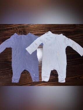 cloud island Long-Sleeve Zip in Light Blue and Lavender